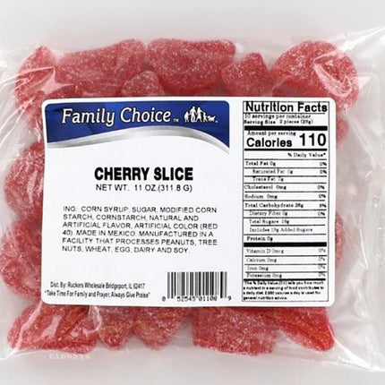 Family Choice 1108 Candy, Cherry Flavor, 14 oz :BAG: QUANTITY: 12