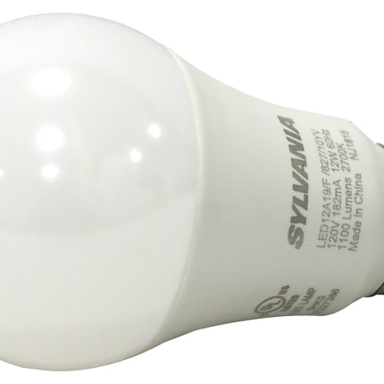 Sylvania 78097 LED Bulb, General Purpose, A19 Lamp, 75 W Equivalent, E26 Lamp Base, Frosted, Warm White Light :BX4: QUANTITY: 1