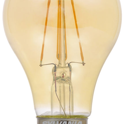 Sylvania 75349 Ultra LED Bulb, Decorative, A19 Lamp, 60 W Equivalent, E26 Lamp Base, Dimmable, Amber, 2200 K Color Temp :EA: QUANTITY: 1