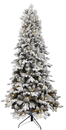 Hometown Holidays 33976 Christmas Tree, 7.5 ft H, Spruce Tree Family, LE 2 Fusible, Mini Light Bulb, Warm White Light :EA: QUANTITY: 1