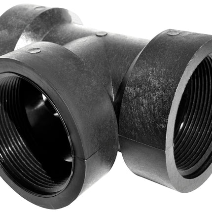 Green Leaf TT300P Pipe Tee, 3 in, FNPT, Polypropylene, Black, SCH 80 Schedule :EA: QUANTITY: 1