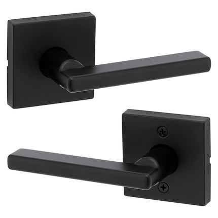 Kwikset Signature Series 720HFL SQT 514 CP Passage Lever, Matte Black, Zinc, Reversible Hand :CD: QUANTITY: 1