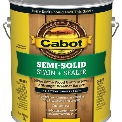 Cabot 140.0001416.007 Deck and Siding Stain, New Cedar, Liquid, 1 gal :GAL: QUANTITY: 1