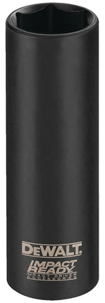 DeWALT IMPACT READY DW22912 Impact Socket, 13/16 in Socket, 1/2 in Drive, Square Drive, 6-Point, Steel, Black Phosphate :EA: QUANTITY: 1