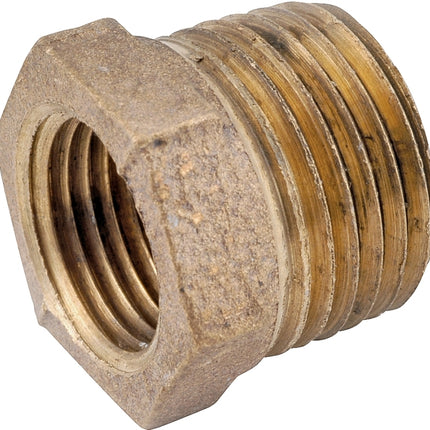 Anderson Metals 738110-0604 Reducing Pipe Bushing, 3/8 x 1/4 in, Male x Female, 200 psi Pressure :EA: QUANTITY: 5