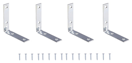 Prosource CB-B025-C4PS Corner Brace, 2-1/2 in L, 2-1/2 in W, 5/8 in H, Steel, Zinc-Plated, 2 mm Thick Material :CD 4: QUANTITY: 1