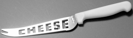 Chef Craft 21368 Cheese Knife, Stainless Steel Blade, Plastic Handle, White Handle :EA: QUANTITY: 1