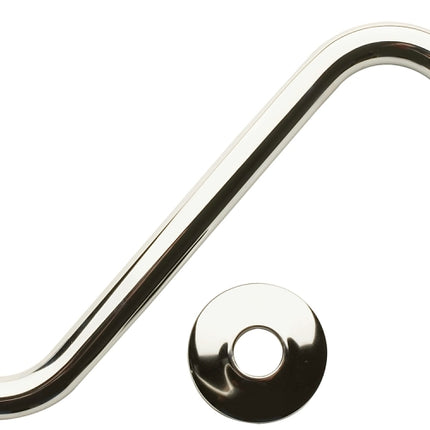 Plumb Pak PP825-19 Shower Arm with Flange, 1/2 in Connection, MIP, 8 in L, Brass, Chrome Plated, S :CD: QUANTITY: 1