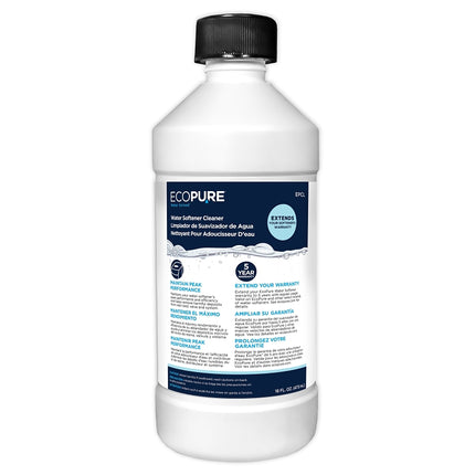 Ecopure EPCL Water Softener Cleaner, 16 oz, Liquid, Characteristic :EA: QUANTITY: 1