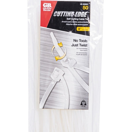 Gardner Bender 46-308SC Cable Tie, Double-Lock Locking, 6/6 Nylon, Natural :PK 50: QUANTITY: 1