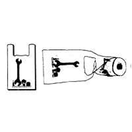 Novolex RollMate Series 8028172 T-Shirt Roll Bag, M, 6 in L, 9-1/2 in W, Plastic, White :ROLL: QUANTITY: 4