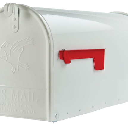 Gibraltar Mailboxes Elite Series E1600W00 Mailbox, 1475 cu-in Capacity, Galvanized Steel, Powder-Coated, 8.7 in W, White :EA: QUANTITY: 1