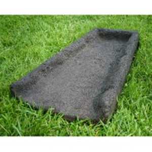 Rubberific LRSBBN Splash Block, 24 in L, Rubber, Brown :EA: QUANTITY: 1
