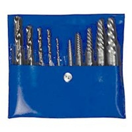 Irwin 11117 Extractor and Drill Bit, 10-Piece, Cobalt, Specifications: Spiral Flute :SET: QUANTITY: 1