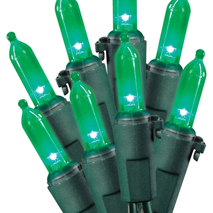 Sylvania V4084533 Light Set, Christmas, 120 V, 9.6 W, LED Lamp, Green Lamp, 25,000 hr Average Life :SET: QUANTITY: 12