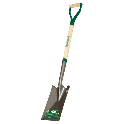 Landscapers Select 34595 Garden Spade Shovel, 7 in W Blade, Steel Blade, Wood Handle, D-Shaped Handle, 30 in L Handle :EA: QUANTITY: 1