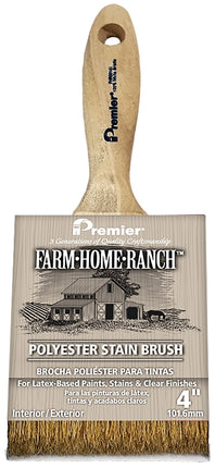 Premier Farm Home Ranch FHR00143 Stain Brush, Gold/Polyester Bristle :EA: QUANTITY: 1