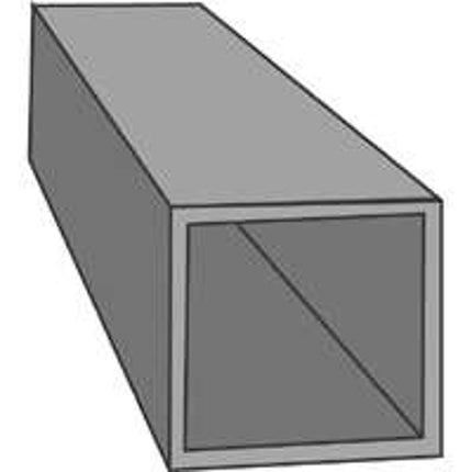 K & S 8150 Decorative Metal Tube, Square, 12 in L, 3/32 in W, 0.014 in Wall, Brass :CD  2: QUANTITY: 1