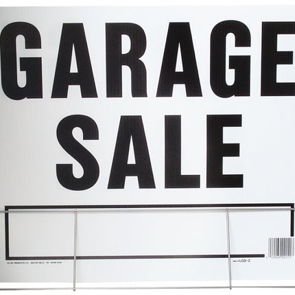 Hy-Ko LGS-2 Lawn Sign, Garage Sale, Black Legend, Plastic, 24 in W x 19 in H Dimensions :EA: QUANTITY: 5