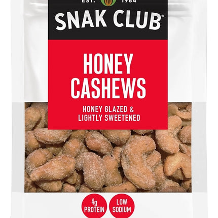 Snak Club 700558 Honey Cashew, Roasted, 2.5 oz :EA: QUANTITY: 6