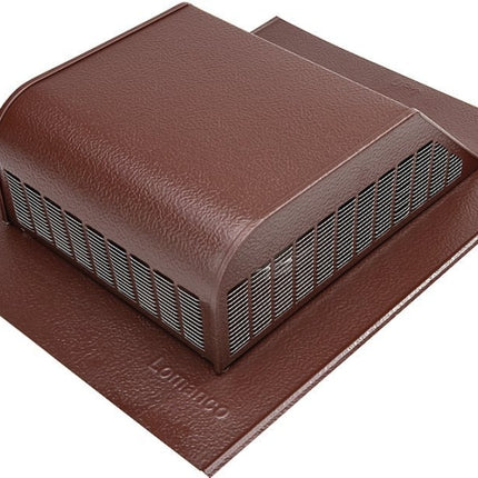 Lomanco LomanCool 750BR Static Roof Vent, 16 in OAW, 50 sq-in Net Free Ventilating Area, Aluminum, Brown :EA: QUANTITY: 6