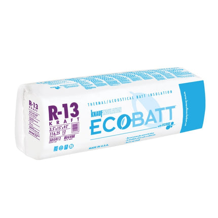 Knauf Insulation B06VAK Building Insulation, 93 in L, 15 in W, Fiberglass :BAG: QUANTITY: 1