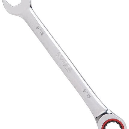 Vulcan PG9/16 Combination Wrench, SAE, 9/16 in Head, Chrome Vanadium Steel, Polished Mirror :EA: QUANTITY: 1