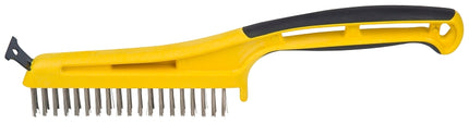 Hyde 46810 Stripping Brush, 1 in L Trim, Stainless Steel Bristle, 5-1/4 in W Brush :EA: QUANTITY: 1