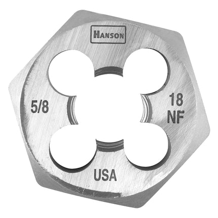Irwin 6854 Machine Screw Die, 5/8-18 Thread, NF Thread, Right Hand Thread, HCS :EA: QUANTITY: 1