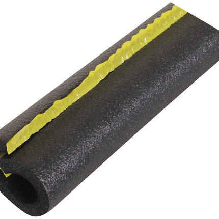Quick R 50581T Pipe Insulation, 5/8 in ID x 1-5/8 in OD Dia, 6 ft L, Polyolefin, Charcoal :EA: QUANTITY: 51