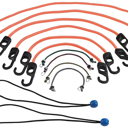ProSource Stretch Cord, Assortment, Polypropylene, Hook End :PK 12: QUANTITY: 1