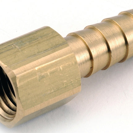 Anderson Metals 129F Series 757002-0404 Hose Adapter, 1/4 in, Barb, 1/4 in, FPT, Brass :EA: QUANTITY: 5