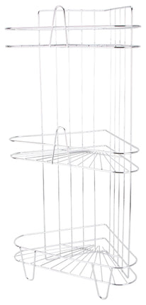 Simple Spaces SS-SC3-29-CH-3L Shower Caddy, 3-Shelf, 11-5/8 in OAW, 23-1/4 in OAH, 8-1/4 in OAD, 10 lb :EA: QUANTITY: 1