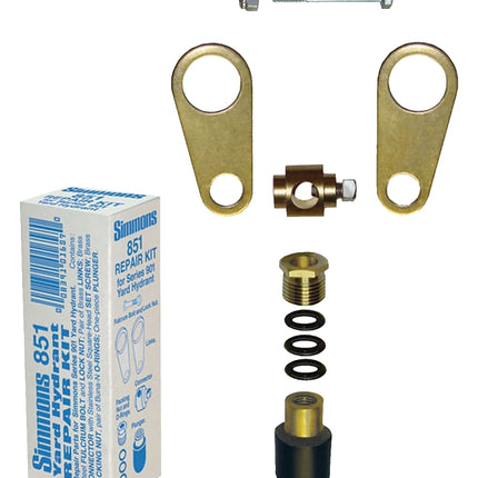 Simmons 851 Yard Hydrant Repair Kit, Brass/Stainless Steel, For: 900 Series Yard Hydrant :EA: QUANTITY: 1