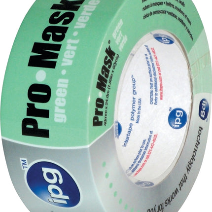 IPG 5804-1.5 Masking Tape, 60 yd L, 1.4 in W, Crepe Paper Backing, Light Green :EA: QUANTITY: 1