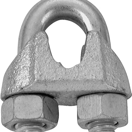 Campbell T7670459 Wire Rope Clip, Malleable Iron, Electro-Galvanized :EA: QUANTITY: 1