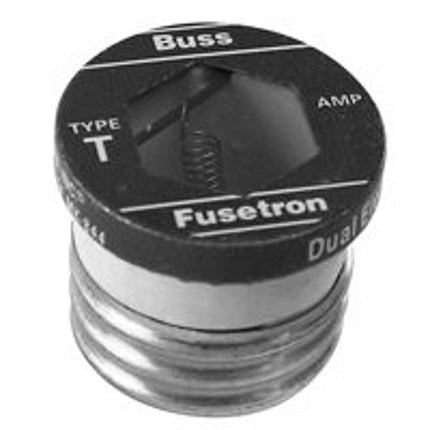 Bussmann BP/T-10 Plug Fuse, 10 A, 125 V, 10 kA Interrupt, Plastic Body, Low Voltage, Time Delay Fuse :CD: QUANTITY: 1