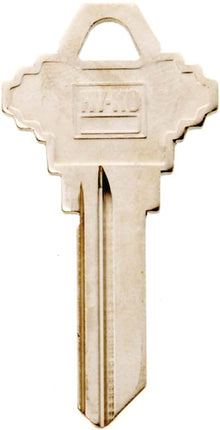 Hy-Ko 11010SC7 Key Blank, Brass, Nickel, For: Schlage Cabinet, House Locks and Padlocks