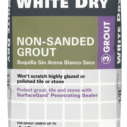 Custom WDG25 Non-Sanded Grout, White, 25 lb Bag