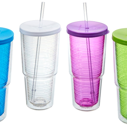 Arrow Plastic 00015 Travel Tumbler, 24 oz Capacity, Plastic, Insulated