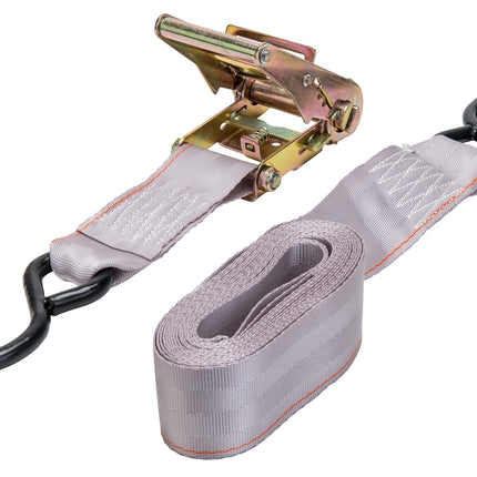 Keeper 89517-10 Tie-Down, 2 in W, 14 ft L, Gray, 500 lb, S-Hook End Fitting