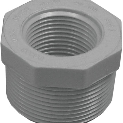 IPEX 435708 Reducing Bushing, 1-1/2 x 1 in, MPT x FPT, White, SCH 40 Schedule, 150 psi Pressure