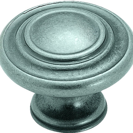 Amerock BP1586WN Cabinet Knob, 1 in Projection, Zinc, Weathered Nickel