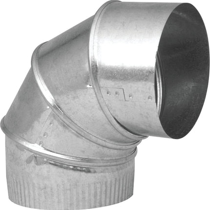 Imperial GV0299-C Adjustable Elbow, 7 in Connection, 26 Gauge, Galvanized Steel