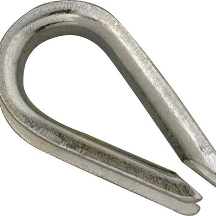 Campbell T7670639 Wire Rope Thimble, 5/16 in Dia Cable, Malleable Iron, Electro-Galvanized :EA: QUANTITY: 10