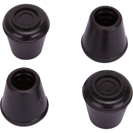 ProSource FE-50632-B Furniture Leg Tip, Round, Rubber, Black, 1/2 in Dia, 1.1 in H :PK  4: QUANTITY: 36