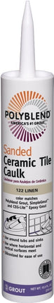 CUSTOM Polyblend PC12210S-6 Ceramic Tile Caulk, Linen, 10.5 oz Cartridge :EA: QUANTITY: 1