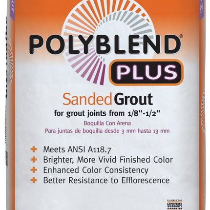 Custom Polyblend Plus PBPG38225 Sanded Grout, Bone White, 25 lb Bag :EA: QUANTITY: 1