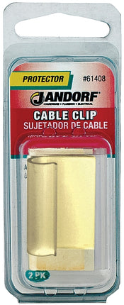 Jandorf 61408 J-Shape Cable Clip, PVC, Clear :CD: QUANTITY: 1