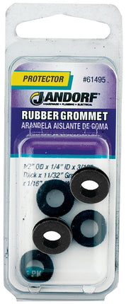 Jandorf 61495 Grommet, Rubber, Black, 3/16 in Thick Panel :CD: QUANTITY: 1